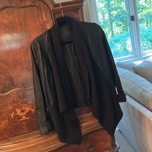 Faux Leather/Sweater